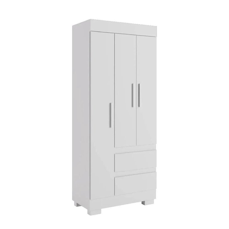 Roupeiro Maya 3pts - Branco Roupeiro Maya 3pts - Branco