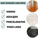 Ver imagem 3 de Balde 12l Mop Inox 360° Giratório Cesto Rodinha Limpa e Seca