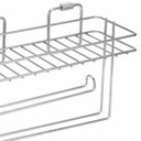 Ver imagem 4 de Porta Condimentos Inox Aramado Rolo de Papel Toalha Alumínio Temperos Suporte Parede
