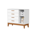 Ver mais imagens de Quarto de Bebê Berço + Cômoda + Guarda Roupas Fosco Flip Branco Fosco