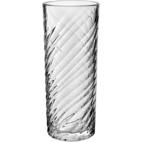 Vaso Decorativo Enfeite Casa Redondo Home&Co Vidro 24x10x10cm Transparente