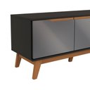 Ver imagem 5 de Rack Kappesberg 3 Portas Preto Fosco/chumbo 180cm