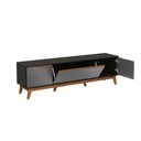 Ver imagem 7 de Rack Kappesberg 3 Portas Preto Fosco/chumbo 180cm