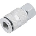 Ver imagem 2 de Engate Rápido Fêmea 1/4 Aço Carbono Zincado Esfera Cartela