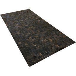 Tapete de Couro Marrom Café 1,50x3,00 com Bordas - 2
