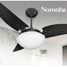 Ventilador de Teto Noronha Preto Com 3 Pás de MDF 220V+Controle Ventex - 2