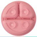Ver imagem 7 de Prato de Silicone Bebe Alimentação Infantil +6 Meses c/ Ventosas 3 Divisórias Rosa Buba Prato - Prat