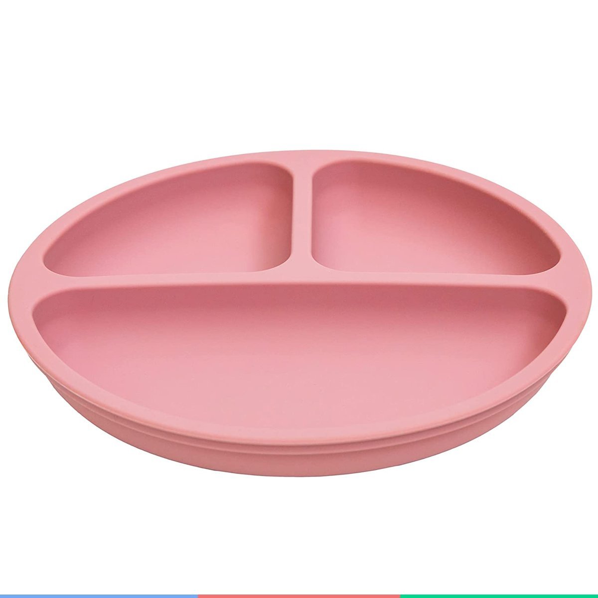 Prato de Silicone Bebe Alimentação Infantil +6 Meses c/ Ventosas 3 ...