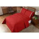 Ver imagem 2 de Kit 6 Peças Edredom Lençol Queen Mais Fronha e Porta Travesseiro:queen/vermelho