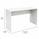 Ver imagem 4 de Mesa para Escritório Mkp com Regulagem de Altura MDP 18mm Cor Branco Fosco 115cm - Roal