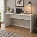Ver imagem 2 de Mesa para Escritório Mkp com Regulagem de Altura MDP 18mm Cor Branco Fosco 115cm - Roal