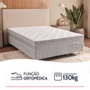 Ver imagem 2 de Cama Box King Colchão Molas Ensacadas Espuma Nasa Viscoelástica Ortopédico D33 com Pillow Bf Colchõe
