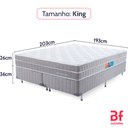 Ver imagem 6 de Cama Box King Colchão Molas Ensacadas Espuma Nasa Viscoelástica Ortopédico D33 com Pillow Bf Colchõe