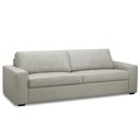 Ver imagem 1 de Sofá 3 Lugares para Sala de Estar Living 235cm Aurora L06 Couro Cinza Claro - Lyam Decor