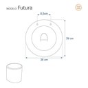 Ver imagem 2 de Assento Sanitário Futura Marfim (bege Claro) para Vaso Hervy