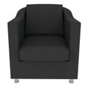 Ver imagem 1 de Poltrona Decorativa Tilla para Sala e Escritório Suede Preto