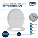 Ver imagem 6 de Assento Vaso Sanitário Deca Oval Convencional Plus Smart Depot Fechamento Soft Close Branco