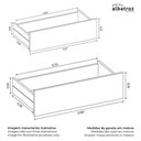 Ver imagem 5 de Guarda Roupa Casal Mercure 6 Portas 6 Gavetas Cinamomo – Móveis Albatroz