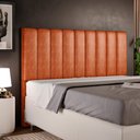 Ver imagem 2 de Cabeceira Cama Box Casal King 195 cm Dália W01 Courissimo Camel - Lyam Decor
