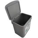 Ver imagem 3 de Kit Dispenser de Detergente 650ml Lixeira de Pia Trium 4,7l ou Chumbo Organizador Casa Cozinha