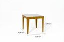 Ver imagem 3 de Mesa De Jantar Extensível 0.80 a 1.20 Com Vidro Pés Madeira Tock:IMBUIA/OFF WHITE