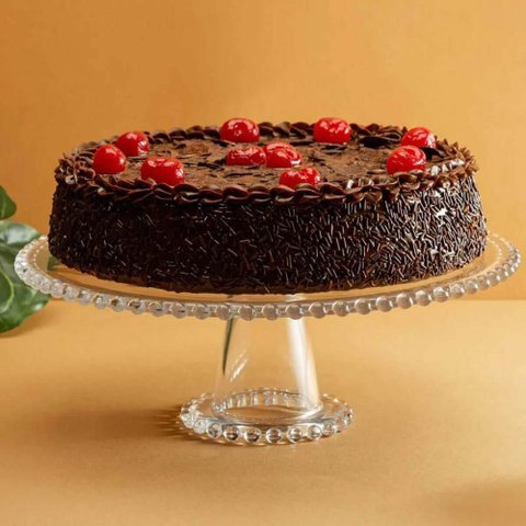 Conjunto 2 Boleiras de Cristal com Pedestal 31x11cm Pearl Wolff Porta Bolo Pudim Doces