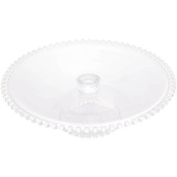 Conjunto 2 Boleiras de Cristal com Pedestal 31x11cm Pearl Wolff Porta Bolo Pudim Doces - 4