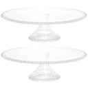 Ver imagem 2 de Conjunto 2 Boleiras de Cristal com Pedestal 31x11cm Pearl Wolff Porta Bolo Pudim Doces