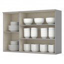 Ver imagem 3 de Armário Aéreo 3 portas 120cm Americana Cinza - Móveis Henn