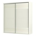 Ver imagem 1 de Guarda Roupa Casal 223cm 2 Portas de Correr 100% MDF TW602 Off White - Dalla Costa