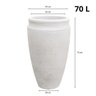 Vaso Antique 44 Aço Corten Jvaqac44 - Japi - 3