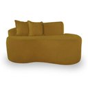 Ver imagem 4 de Sofá Design Robusto Elegante Curvo Bouclé Mostarda