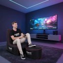 Ver imagem 5 de Kit Puff Gamer Pro Game One - Pufe 3 em 1 com Almofada + Apoio para Os Pés | Tecido Impermeável
