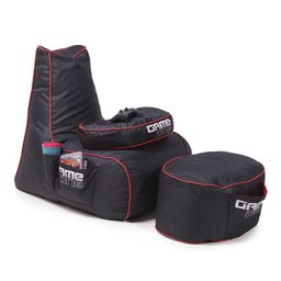 Kit Puff Gamer Pro Game One - Pufe 3 em 1 com Almofada + Apoio para Os Pés | Tecido Impermeável - 3