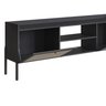 Rack 2 Portas 183cm Palhinha Pé Madeira 27930 Oslo Artesano - Nero/preto - 6