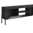 Ver imagem 6 de Rack 2 Portas 183cm Palhinha Pé Madeira 27930 Oslo Artesano - Nero/preto
