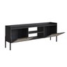 Rack 2 Portas 183cm Palhinha Pé Madeira 27930 Oslo Artesano - Nero/preto - 4