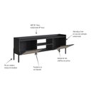 Ver imagem 7 de Rack 2 Portas 183cm Palhinha Pé Madeira 27930 Oslo Artesano - Nero/preto