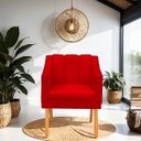 Ver imagem 2 de Poltrona Cadeira para Sala Confortável e Moderna Mila Suede