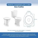 Ver imagem 4 de Tampa Vaso Sanitário Poliester Acrilico Eco Branco para Bacia Celite