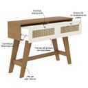Ver imagem 3 de Conjunto Sala Painel P/ Tv até 72 com 2 Portas, Aparador 2 Gavetas, Mesa de Centro Cinamomo/off Whit