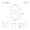 Ver imagem 3 de Assento Sanitário Polipropileno Flex Branco para Vaso Deca