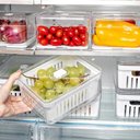 Ver imagem 4 de Organizador de Alimentos para Geladeira Clear Fresh com Cesto ou 2,2l