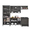 Ver imagem 3 de Armário de Cozinha Modulada Compacta Fidelitá Nara 100% MDF 4 Peças 280cm 12 Portas 2 Gavetas com