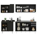 Ver imagem 5 de Armário de Cozinha Modulado de Canto Direito 4 Peças Cp42 com Pia Inox Preto - Lumil