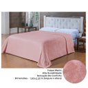 Ver imagem 2 de Cobertor Manta Frio Casal Inverno Liso Microfibra - Rose