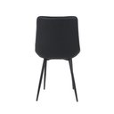 Ver mais imagens de Kit 2 Cadeiras de Cozinha Sala Jantar Taina Chicago Preta Assento Estofado Design Anatômico Moderno