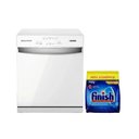 Ver imagem 1 de Kit Lava-louças Brastemp 220v 8s Branca Blf08bb e Detergente Pó Finish 700g Kit Lava-louças