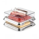 Ver imagem 1 de Conj Porta Frios 2 Peças Inox Forma 15,5 X 15,5 X 7cm 800140