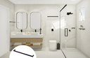 Ver imagem 3 de Porta Toalha Toalheiro de Banho Banheiro 50cm em Aço Inox Black Matte Preto Fosco Stainless